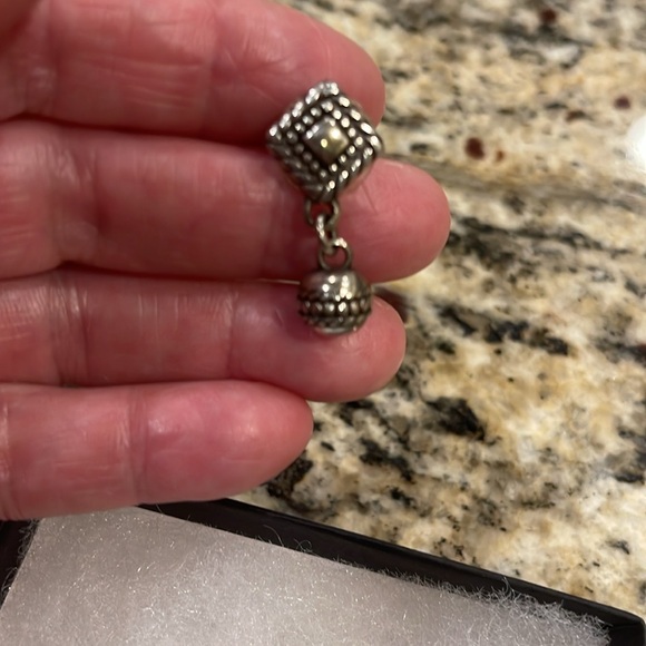 Brighton silver drop earrings. - Picture 2 of 3